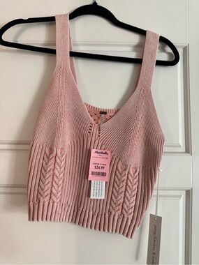YFB Women's Blush V-Neck Knit Sweater